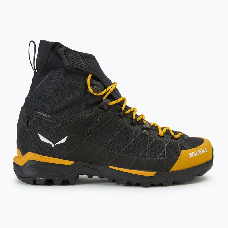 Stivali da trekking da uomo Salewa Ortles Light Mid PTX oro/nero 2