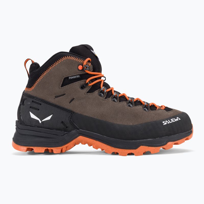 Stivali da trekking Salewa Alp Mate Winter Mid WP da uomo con cordino bungee/nero 2