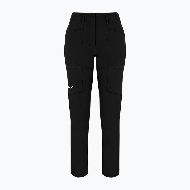 Pantaloni softshell da donna Salewa Puez DST Cargo nero out