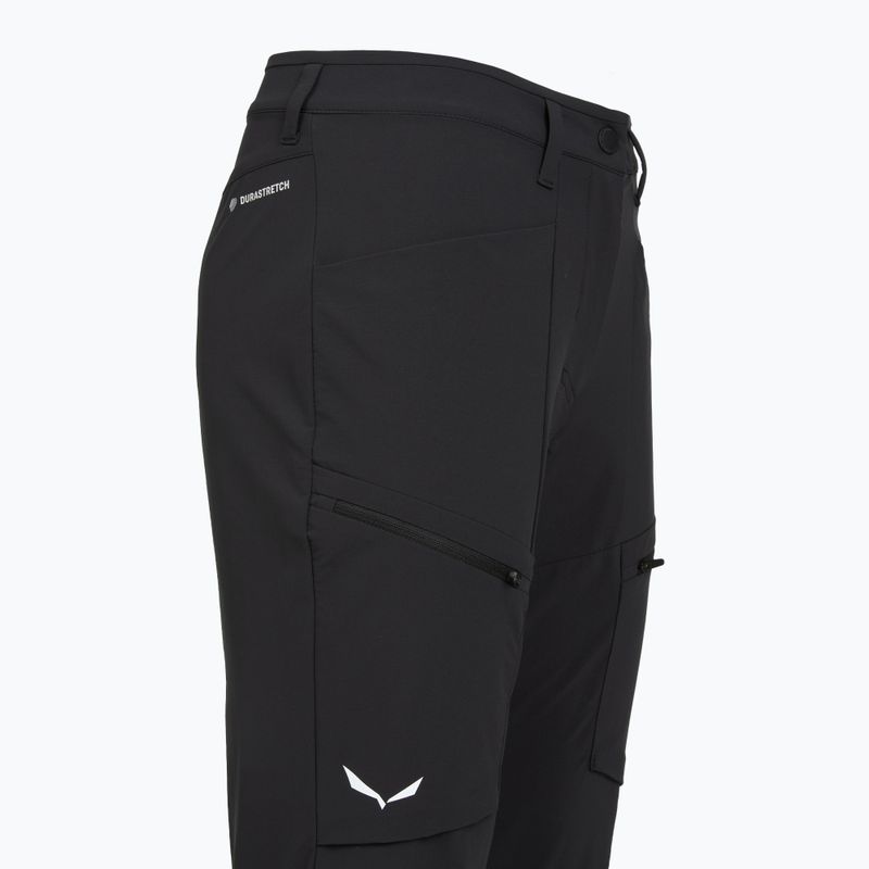 Pantaloni softshell da donna Salewa Puez DST Cargo nero out 3