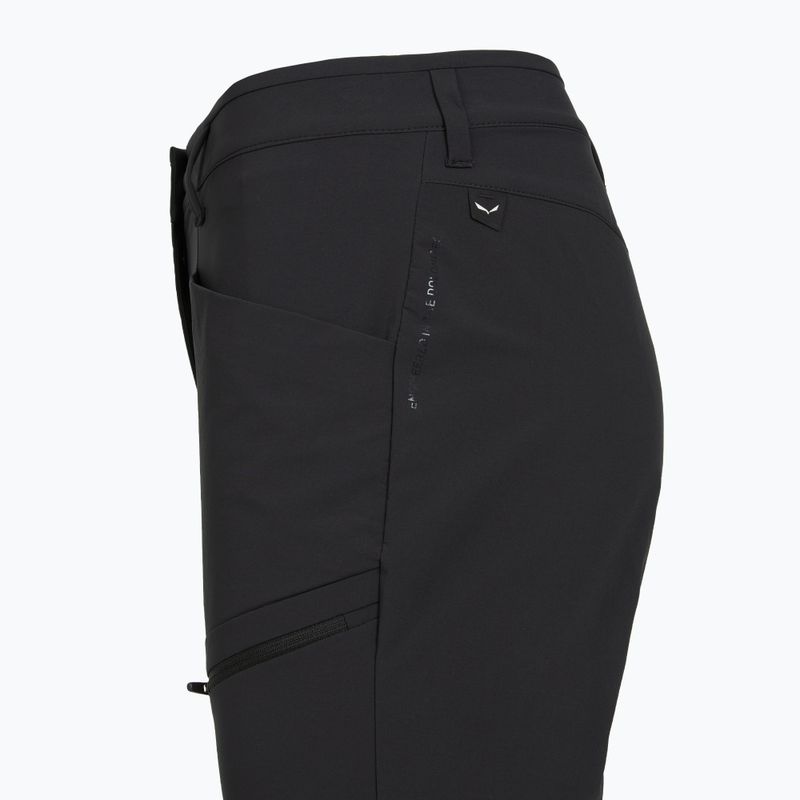Pantaloni softshell da donna Salewa Puez DST Cargo nero out 4