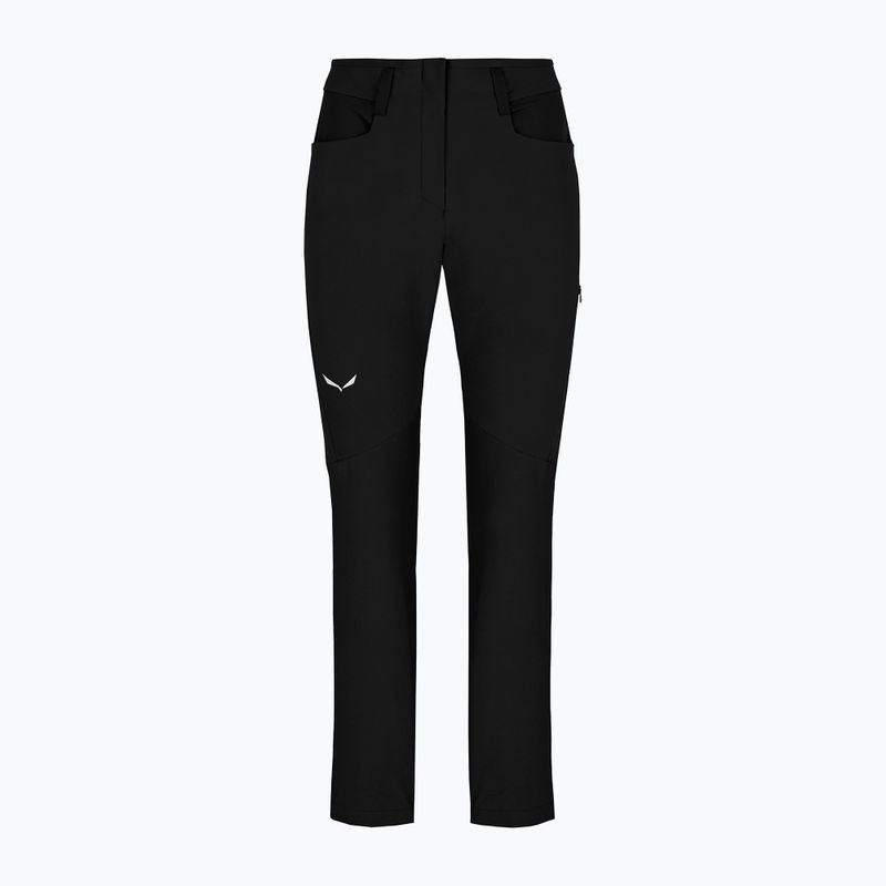 Pantaloni softshell da donna Salewa Agner DST nero out