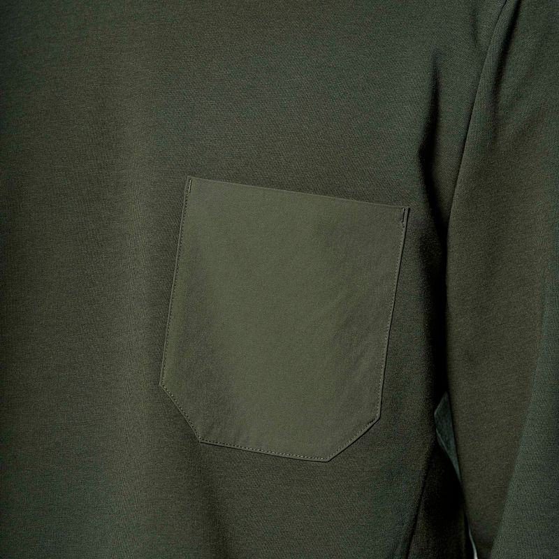 Felpa da uomo Salewa Fanes Dry Pullover verde oliva scuro 4