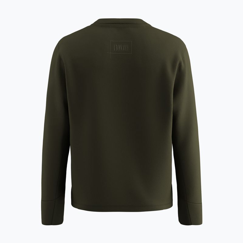 Felpa da uomo Salewa Fanes Dry Pullover verde oliva scuro 8