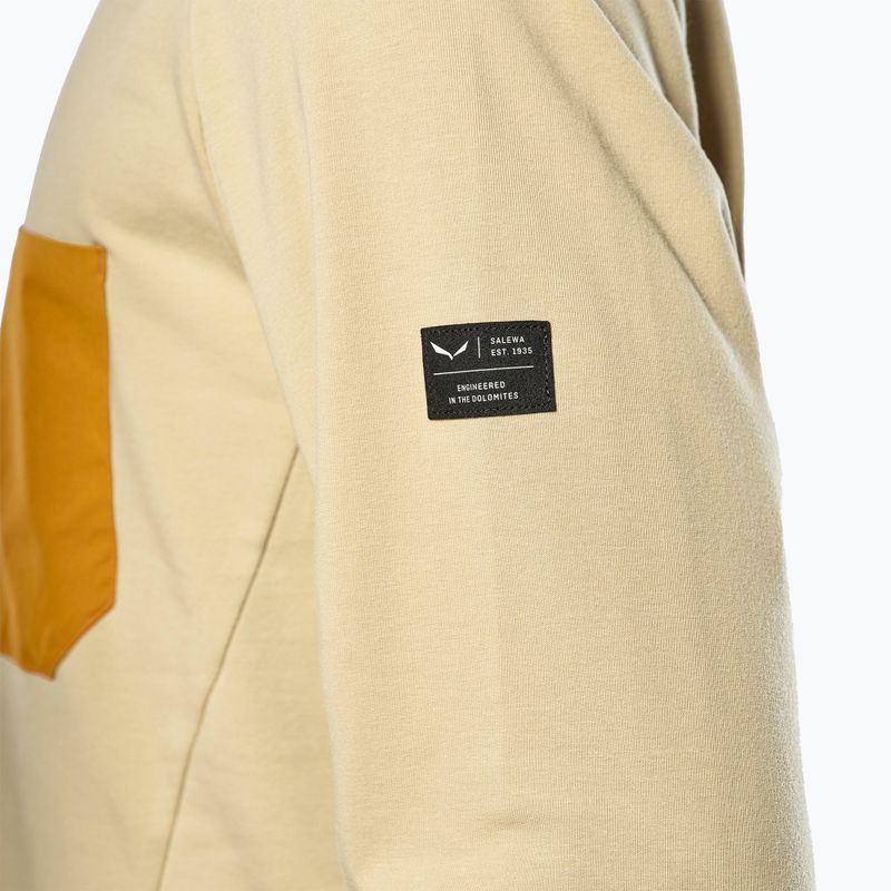 Felpa da uomo Salewa Fanes Dry Pullover quicksand 5