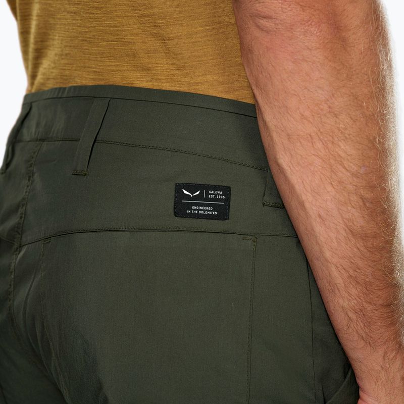 Pantaloni da trekking Salewa da uomo Fanes Light oliva scuro 5