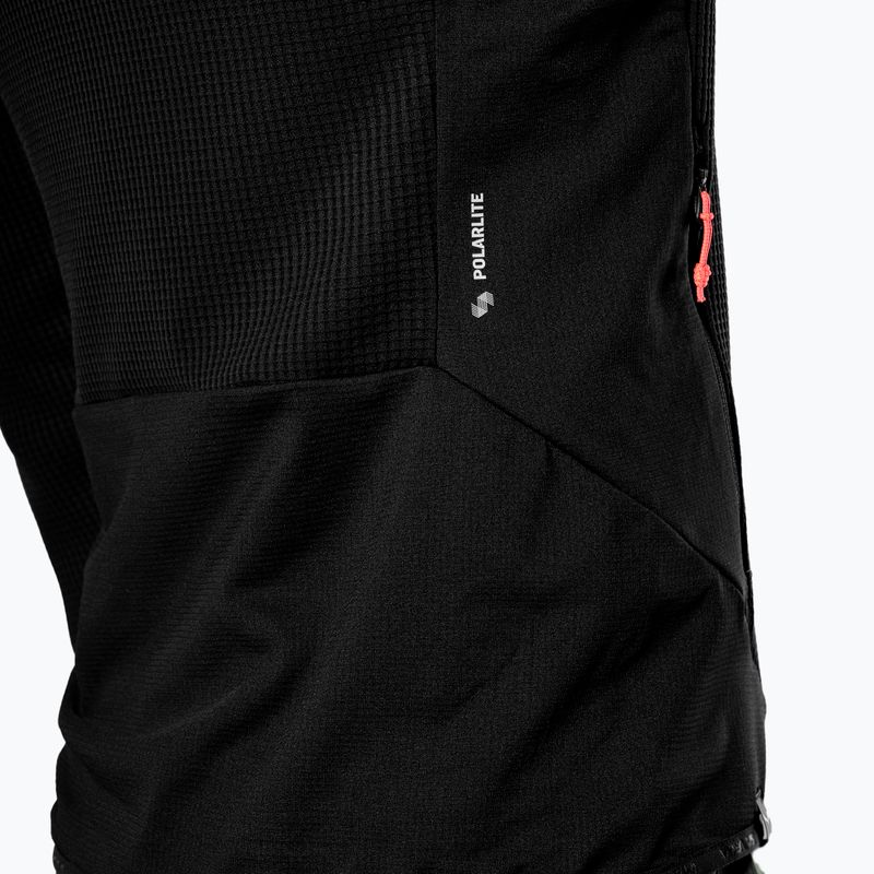Felpa trekking Salewa da uomo Puez Waffle Hyb PL HD nero out 6
