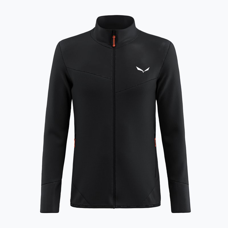 Felpa trekking Salewa da uomo Puez Waffle Hyb PL HD nero out 7