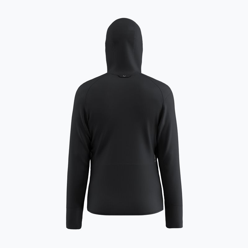 Felpa trekking Salewa da uomo Puez Waffle Hyb PL HD nero out 7
