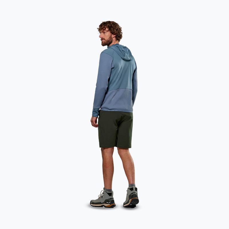 Felpa trekking Salewa da uomo Puez Waffle Hyb PL HD blu java 3