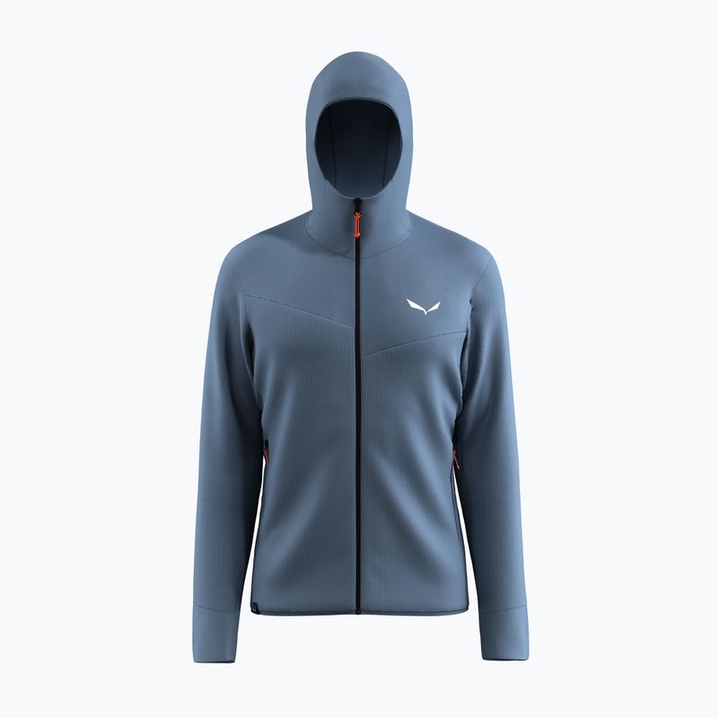 Felpa trekking Salewa da uomo Puez Waffle Hyb PL HD blu java 7