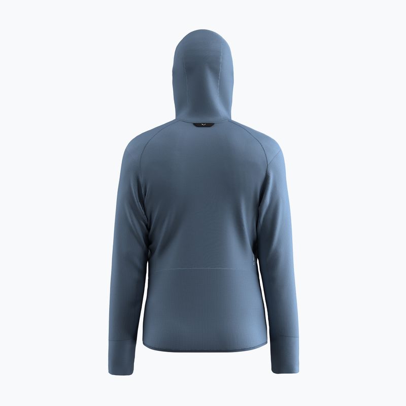 Felpa trekking Salewa da uomo Puez Waffle Hyb PL HD blu java 8