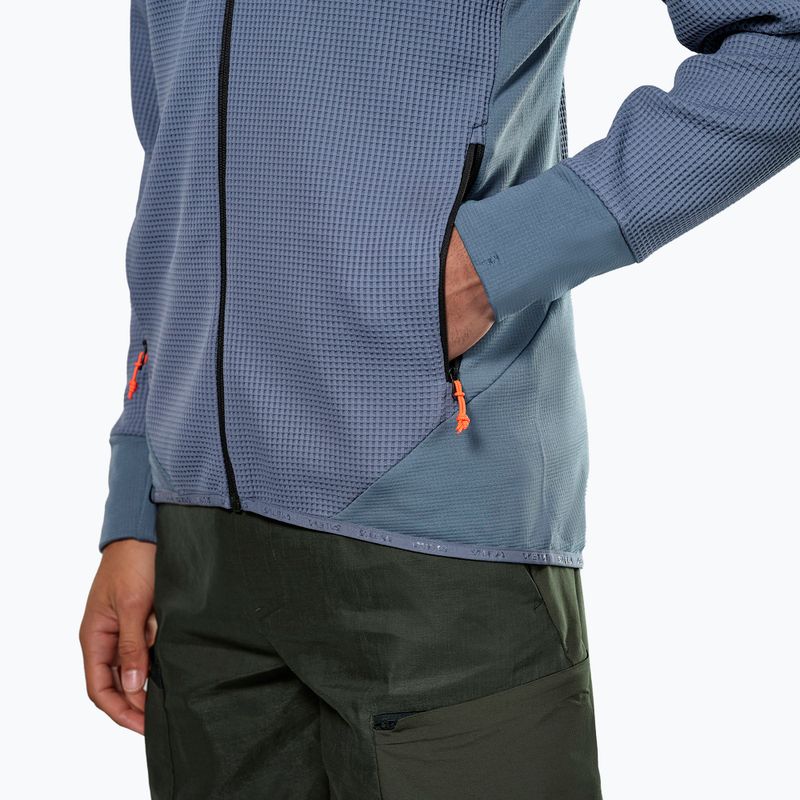 Felpa trekking da uomo Salewa Puez Waffle Hyb EN blu java 5
