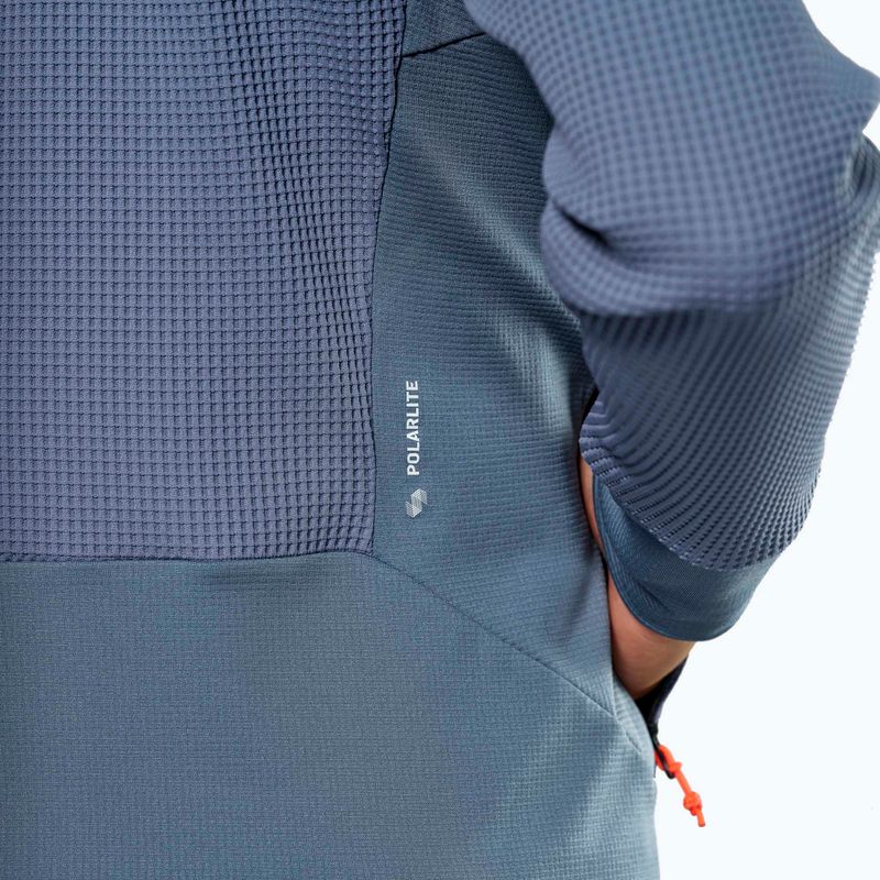 Felpa trekking da uomo Salewa Puez Waffle Hyb EN blu java 6