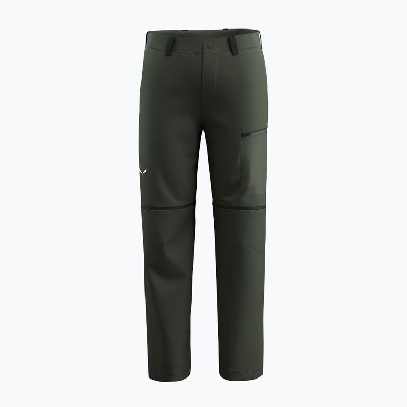 Pantaloni da trekking da uomo Salewa Puez Hemp/Dst 2/1 oliva scuro 7