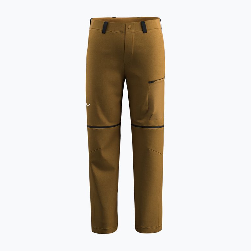 Pantaloni da trekking da uomo Salewa Puez Hemp/Dst 2/1 marrone dorato 7