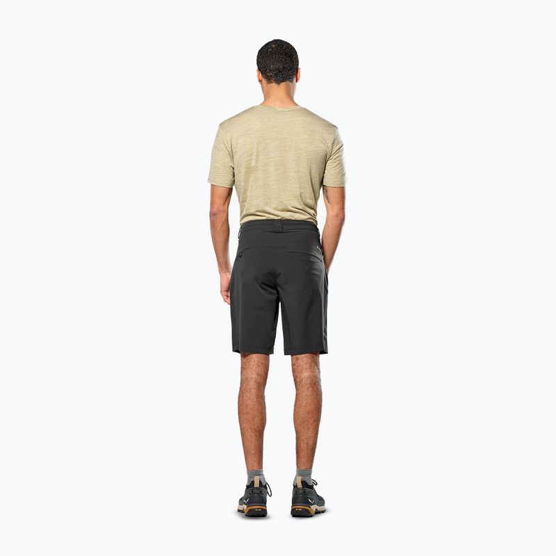 Pantaloncini da trekking Salewa Puez Talveno DST da uomo, nero out 3