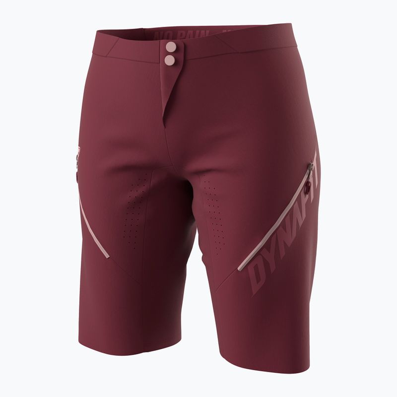 Pantaloncini da ciclismo DYNAFIT Ride Light DST da donna, bordeaux 4