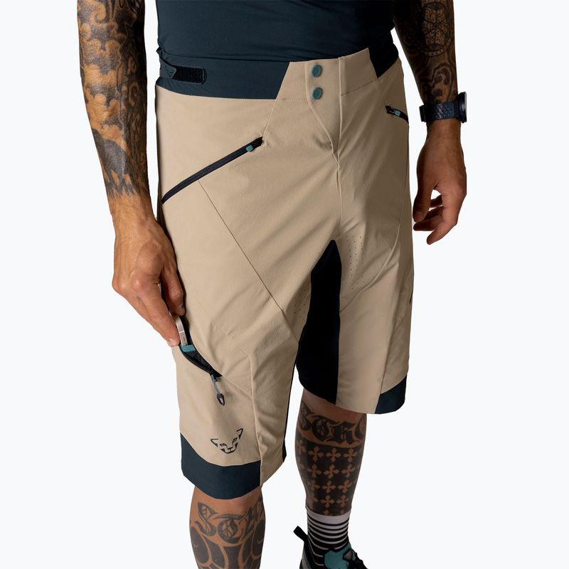 Pantaloncini da ciclismo DYNAFIT Ride DST da uomo rock kaki 4