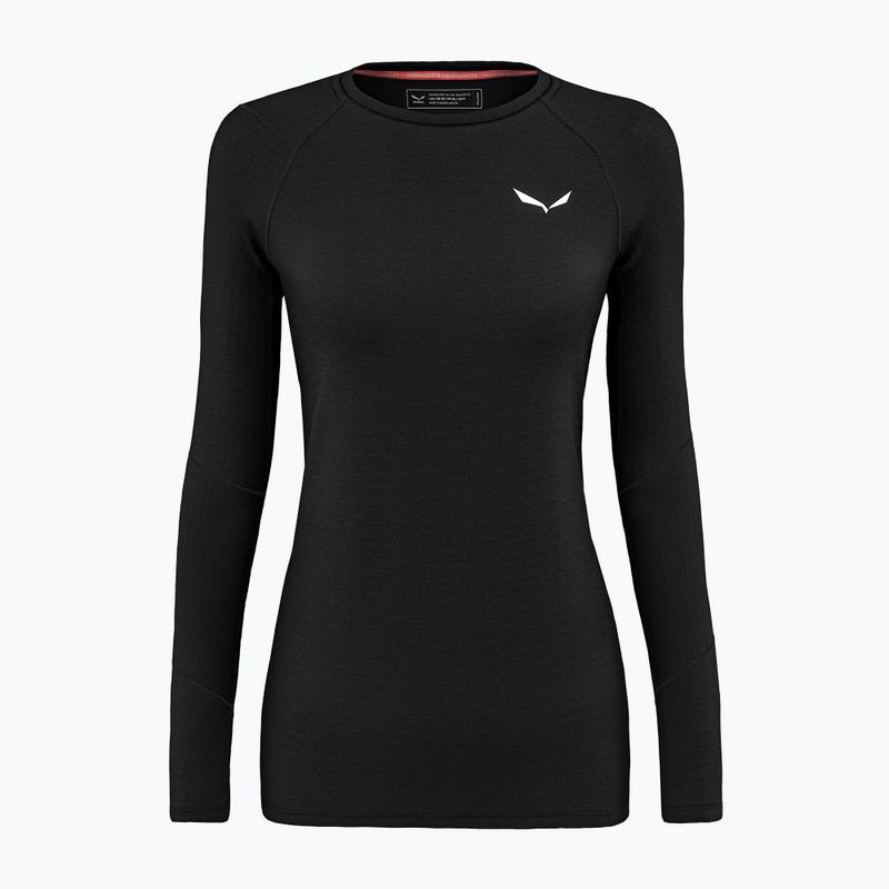 Maglia termica donna a manica lunga Salewa Cristallo Warm AMR black out