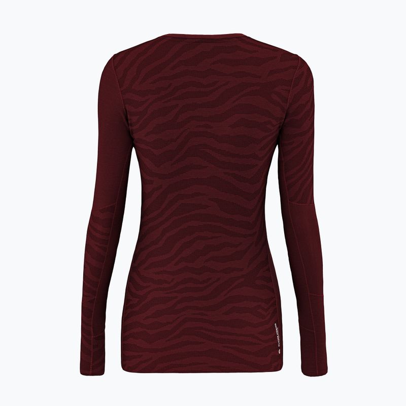 Maglia termica a maniche lunghe da donna Salewa Cristallo Warm AMR syrah 2