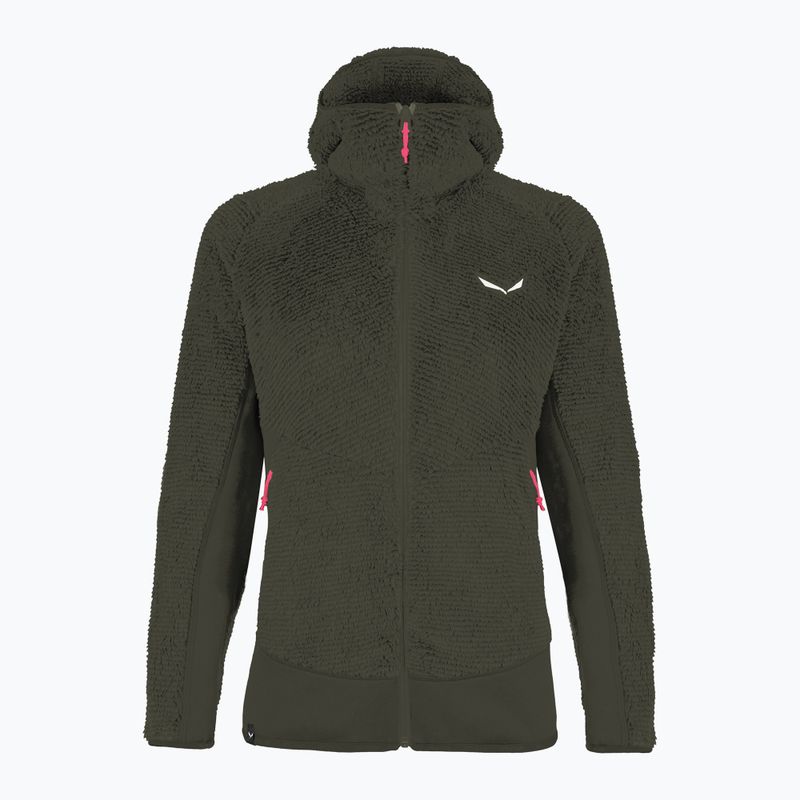 Felpa da trekking donna Salewa Tognazza PL dark olive melange