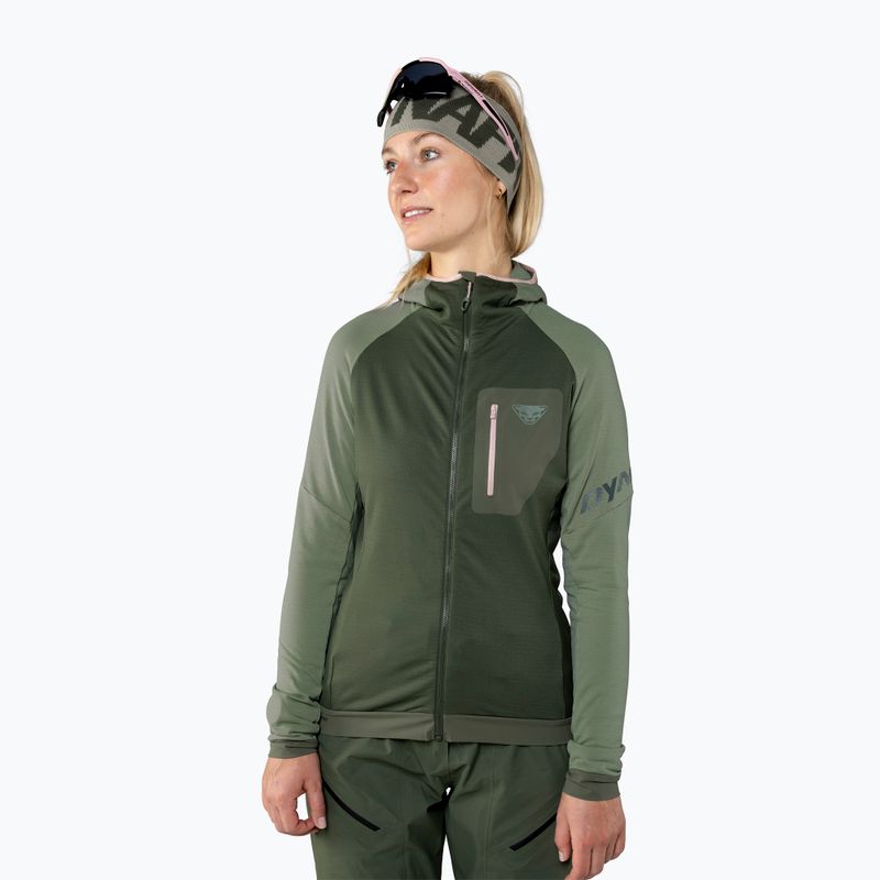 Felpa da sci DYNAFIT Radical Polartec sage da donna