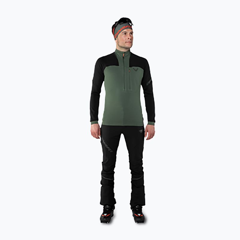 Felpa da uomo DYNAFIT Speed Polartec 1/2 Zip nero/thyme 2