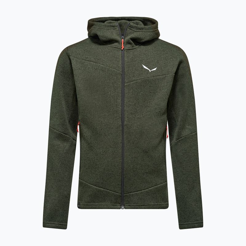 Pile da trekking uomo Salewa Puez Rocca Polarlite Hood dark olive 5