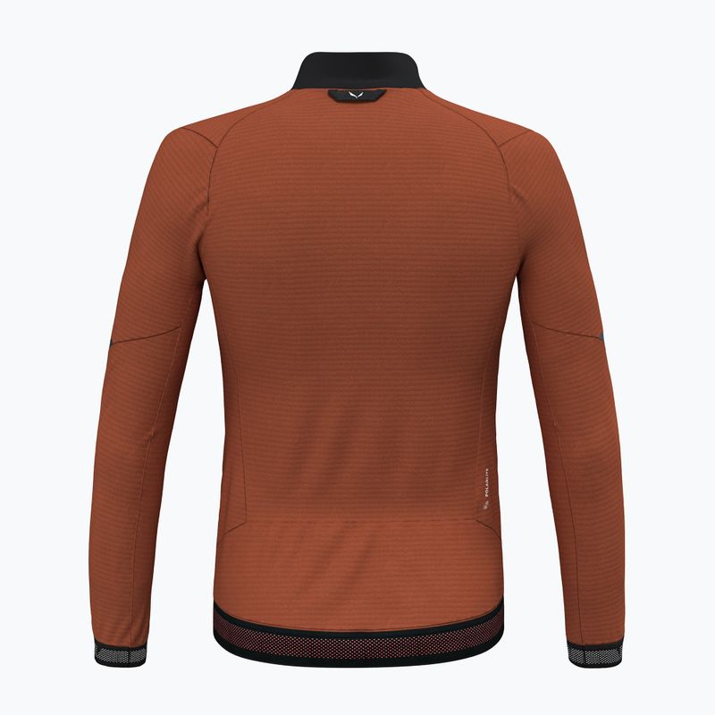 Felpa trekking da uomo Salewa Pedroc PL 2 bombay brown 2