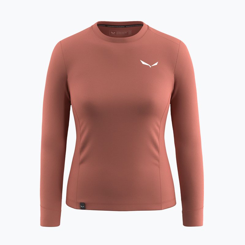 Maniche lunghe trekking da donna Salewa Puez Dry etruscan rosso