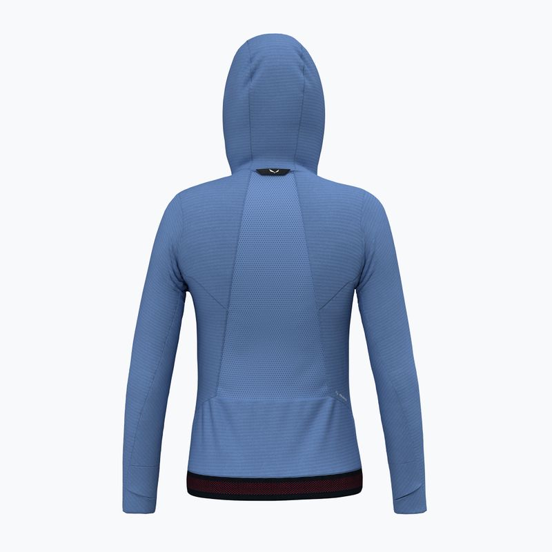 Felpa da trekking donna Salewa Pedroc PL Hooded morning blue 2
