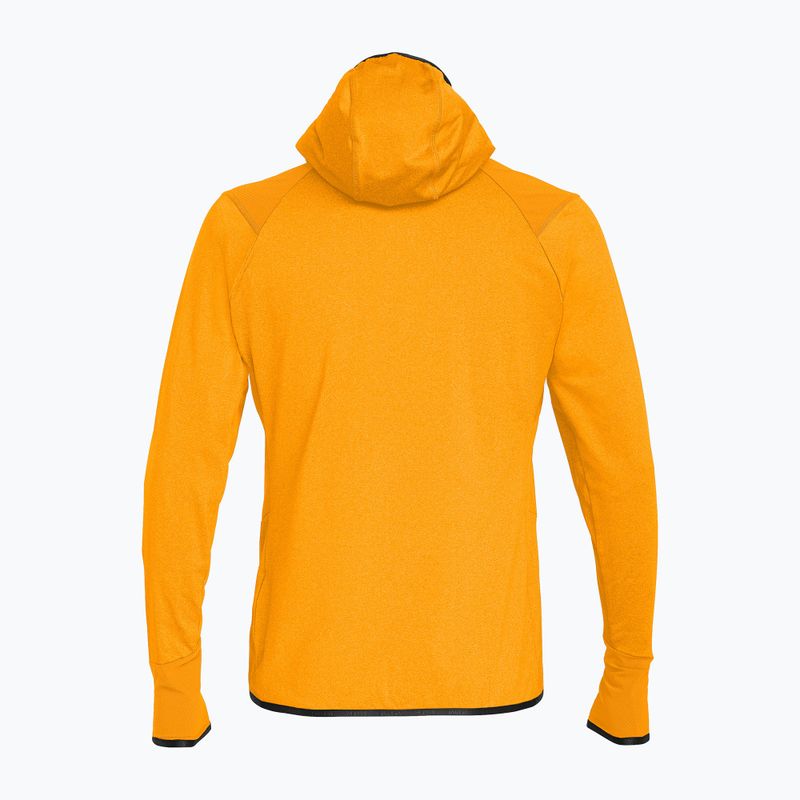 Felpa da trekking da uomo Salewa Agner Hybrid PL/DST FZ Hoody turmeric melange/0910 2