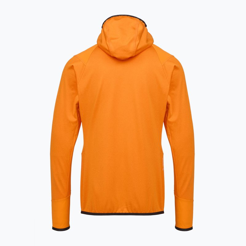 Felpa da trekking da uomo Salewa Agner Hybrid PL/DST FZ Hoody turmeric melange/0910 2