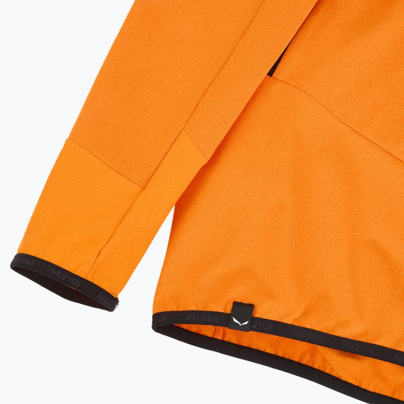 Felpa da trekking da uomo Salewa Agner Hybrid PL/DST FZ Hoody turmeric melange/0910 4