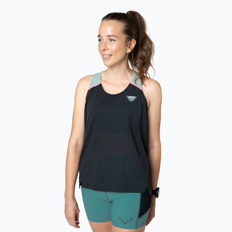 Canotta da corsa DYNAFIT Sky donna nero out jadelite 2