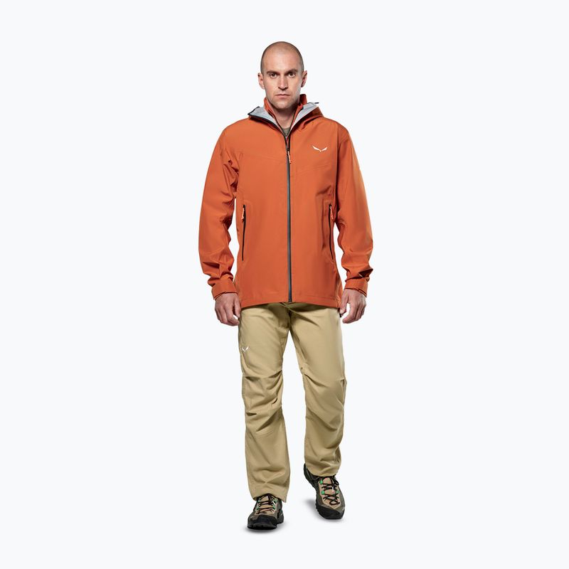 Giacca softshell da uomo Salewa Puez GTX 3L EPE bombay brown 2