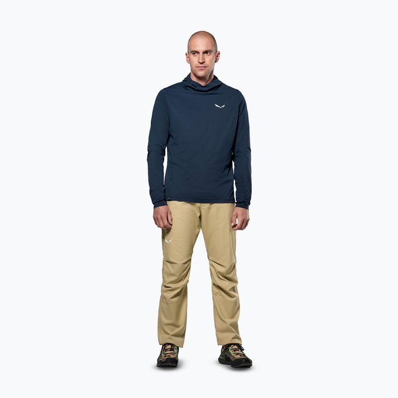 Felpa da trekking da uomo Salewa Puez Sun Hoodie navy blazer 2