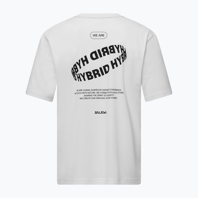 Maglietta Salewa Eagle Hybrid Loose optical bianca da uomo 2