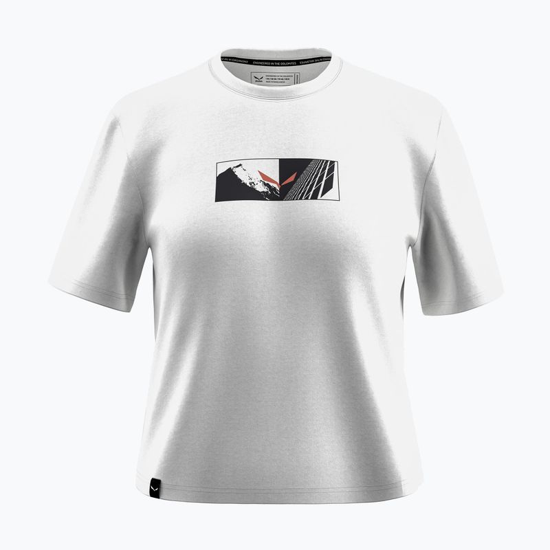 Maglietta Salewa donna Eagle Hybrid Loose optical bianco