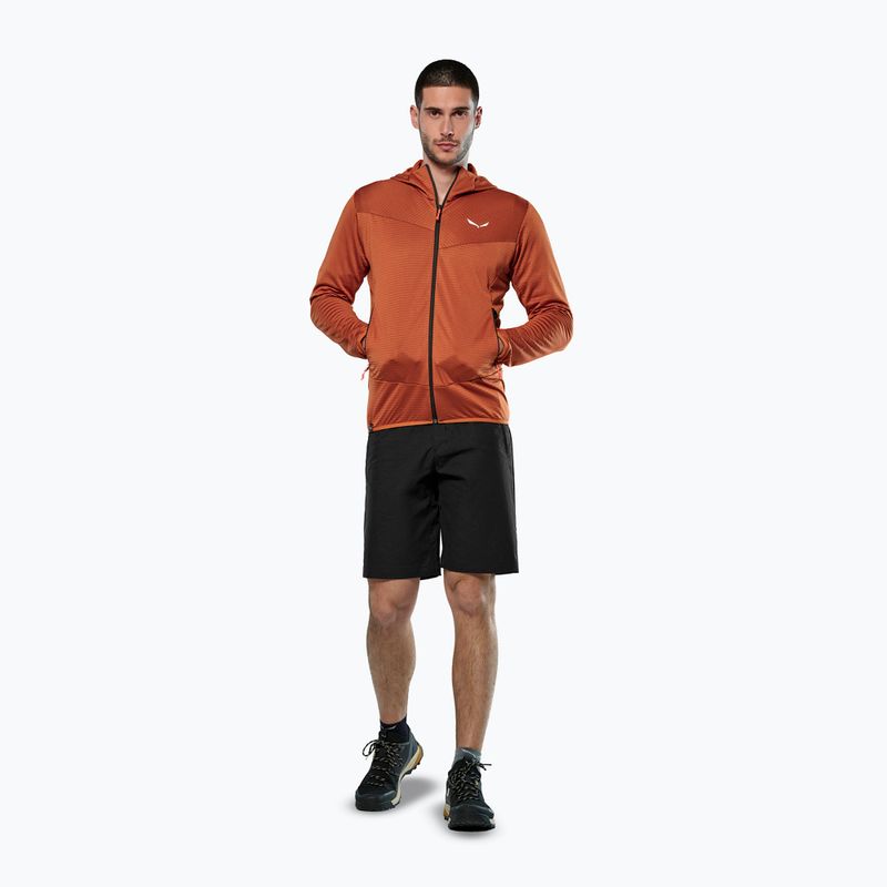 Felpa da trekking da uomo Salewa Puez Altavia PL HD bombay brown 2