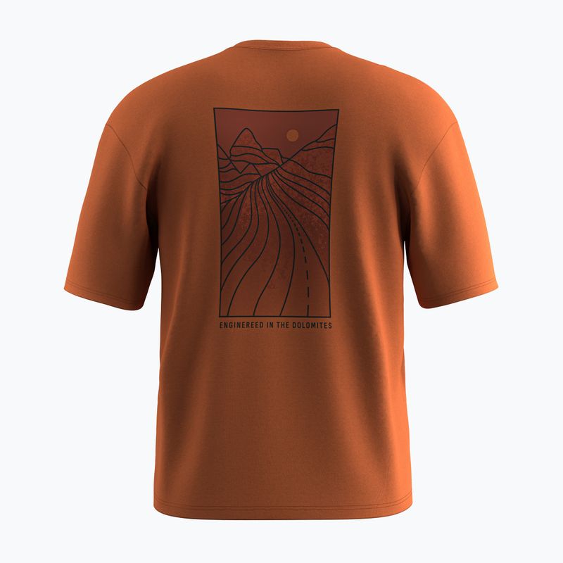 Maglietta Salewa Eagle Sunset Loose da uomo marrone bombay 2