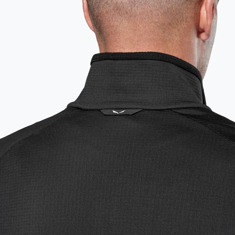 Felpa da trekking uomo Salewa Puez Cammio Polarlite Half Zip Black Out 5