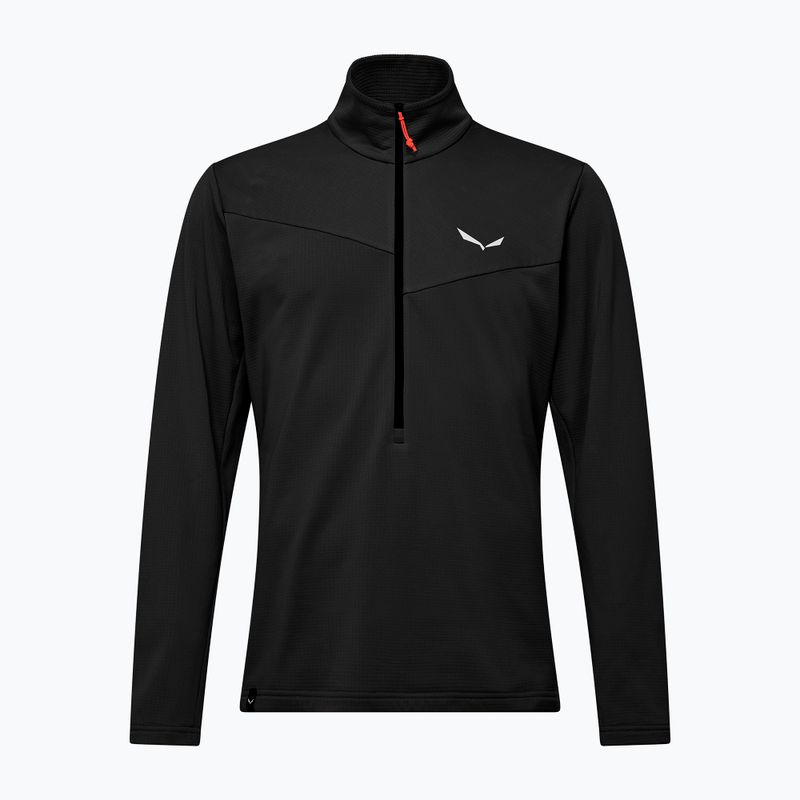 Felpa da trekking uomo Salewa Puez Cammio Polarlite Half Zip Black Out 6