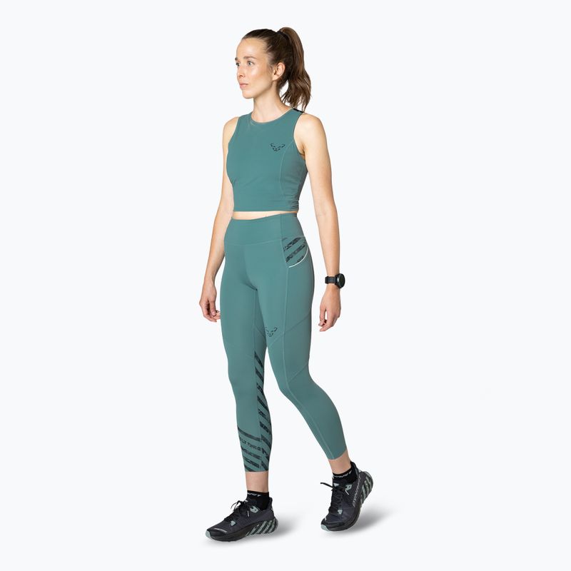 DYNAFIT Maglietta da corsa donna Trail Crop Top atlantic 2