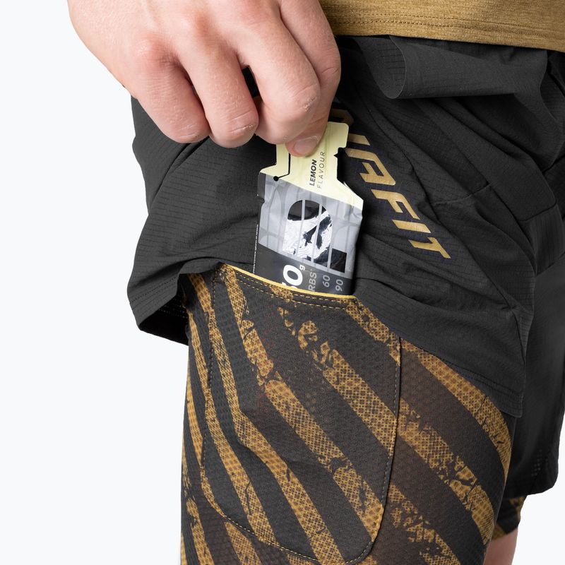 Pantaloncini da corsa DYNAFIT Trail 2IN1 da uomo, tabacco nero out 5