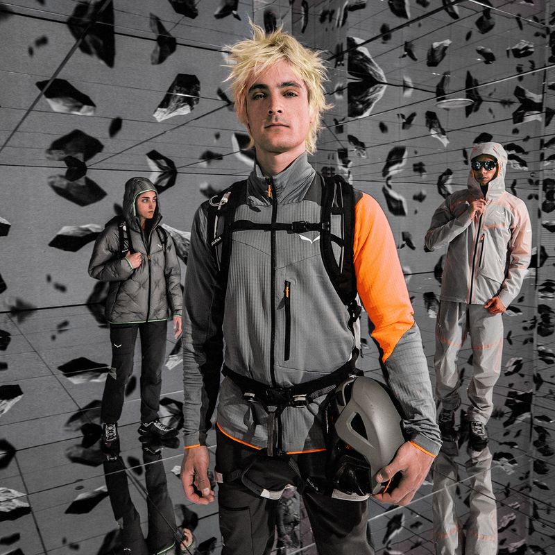 Felpa da trekking da uomo Salewa Nxt Pl quiet shade 9