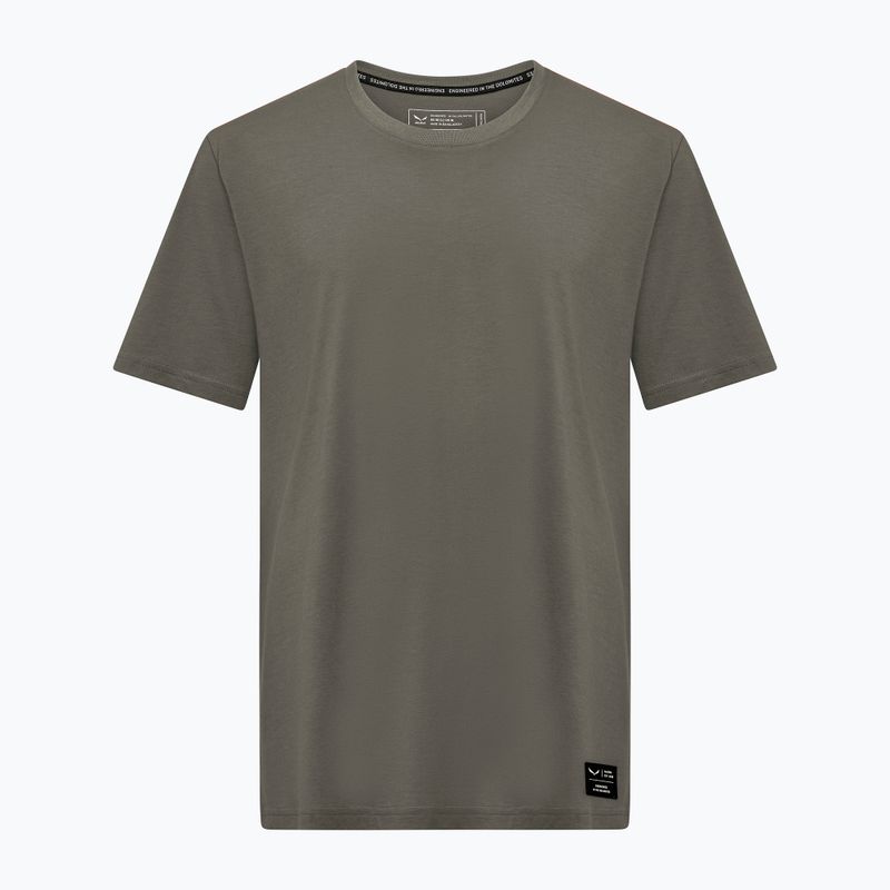 T-shirt Salewa Eagle Logo Patch Uomo 5A50 verde sbiadito