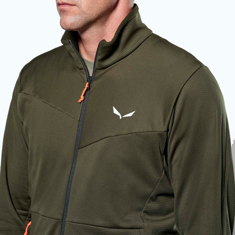 Felpa da trekking uomo Salewa Puez Cammio PL dark olive 4