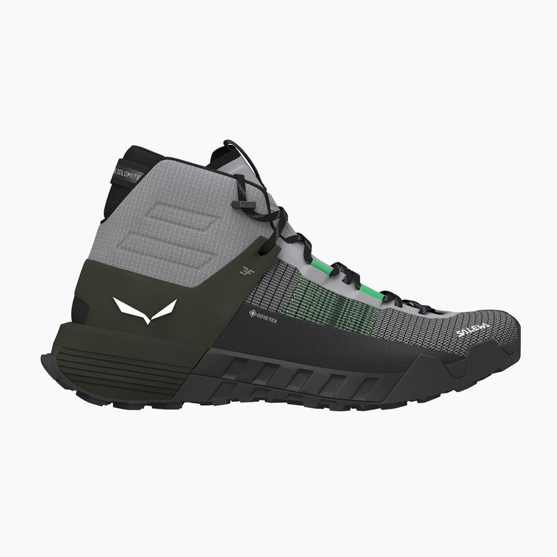 Scarpa da avvicinamento Salewa Wildfire Nxt Mid GTX da uomo in lega / oliva scuro